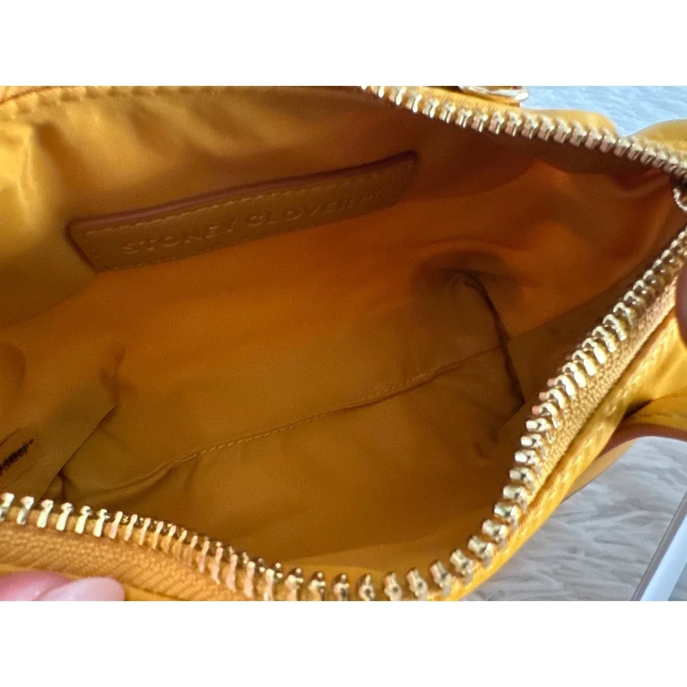 NWT Stoney Clover Lane Pouchette yellow Crossbody bag handbag